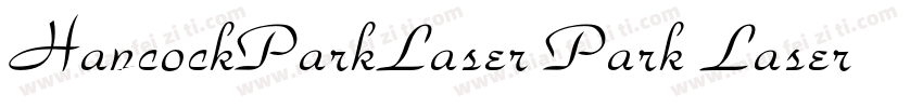 HancockParkLaser Park Laser字体转换